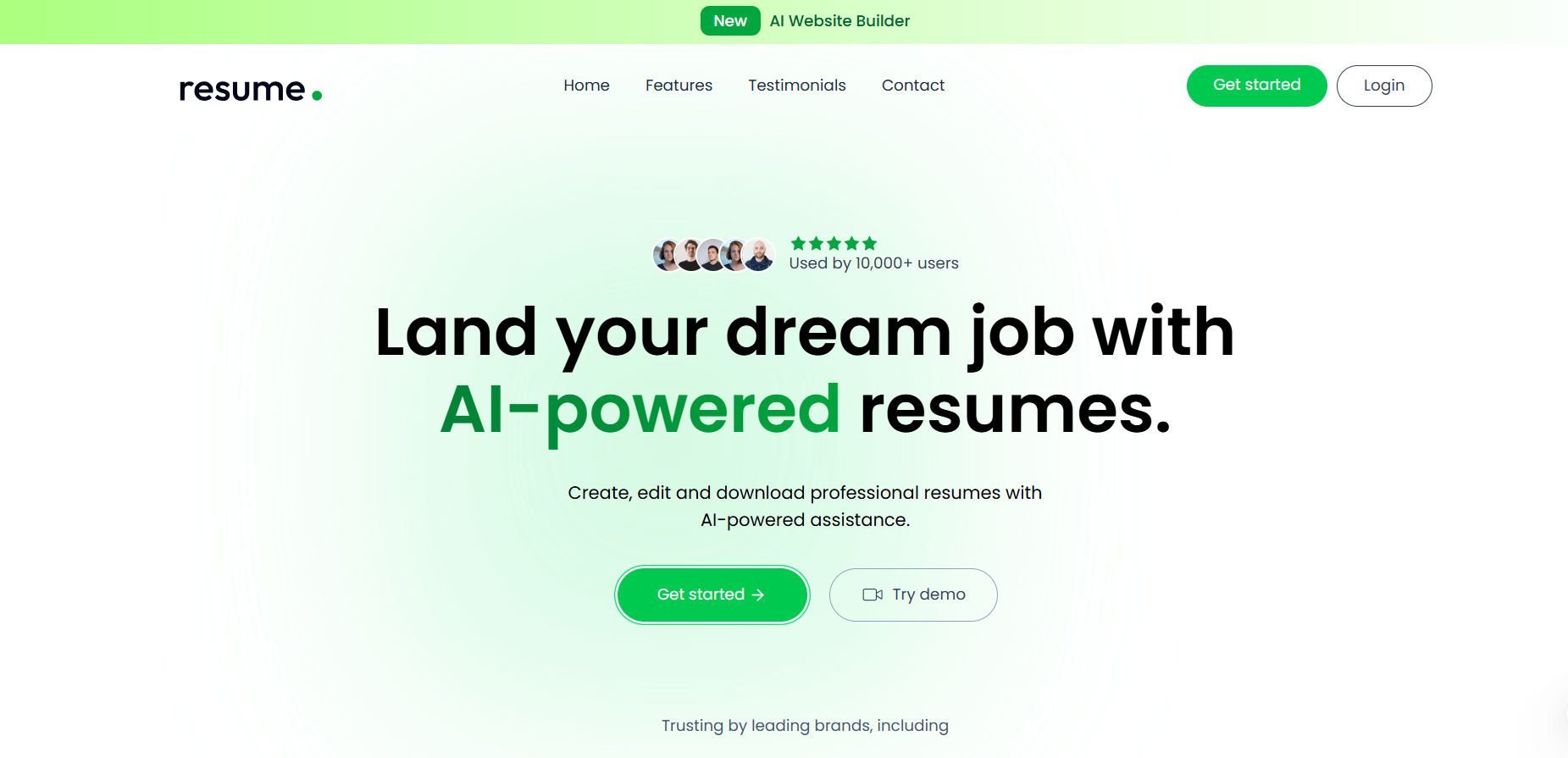 AI Resume Builder Preview